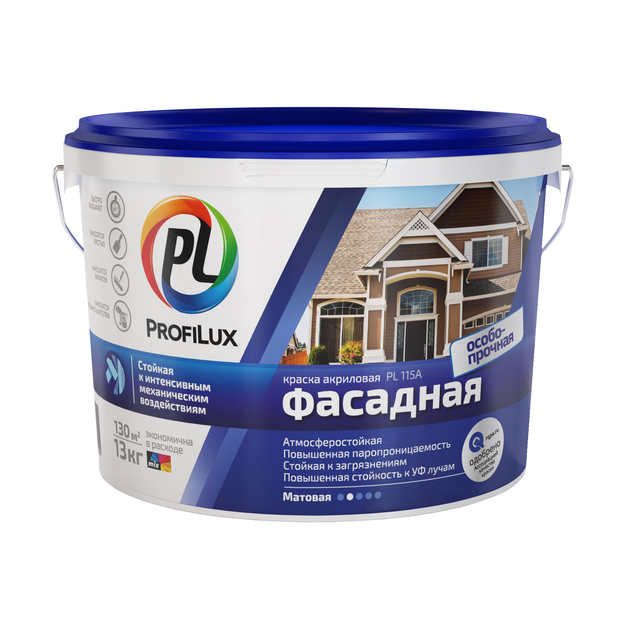 ВД краска PL-115А фасад. особопрочная износоуст.