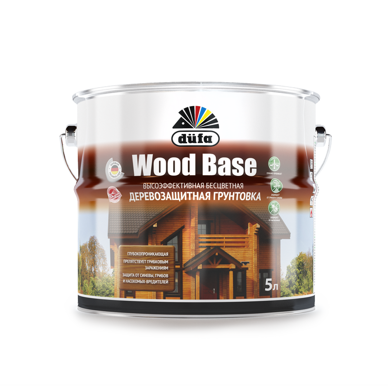 Грунт düfa Wood Base с биоцидом, бесцветный