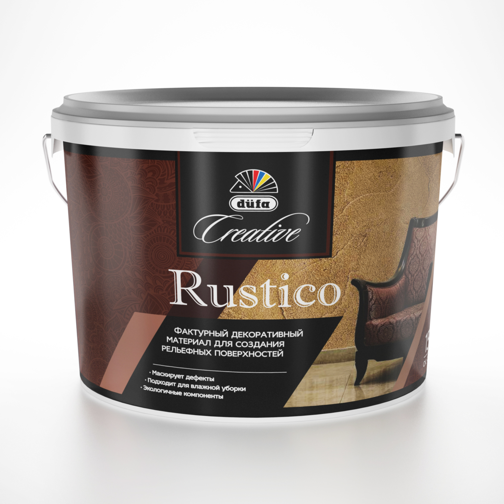 Эффект необработанного камня Rustico