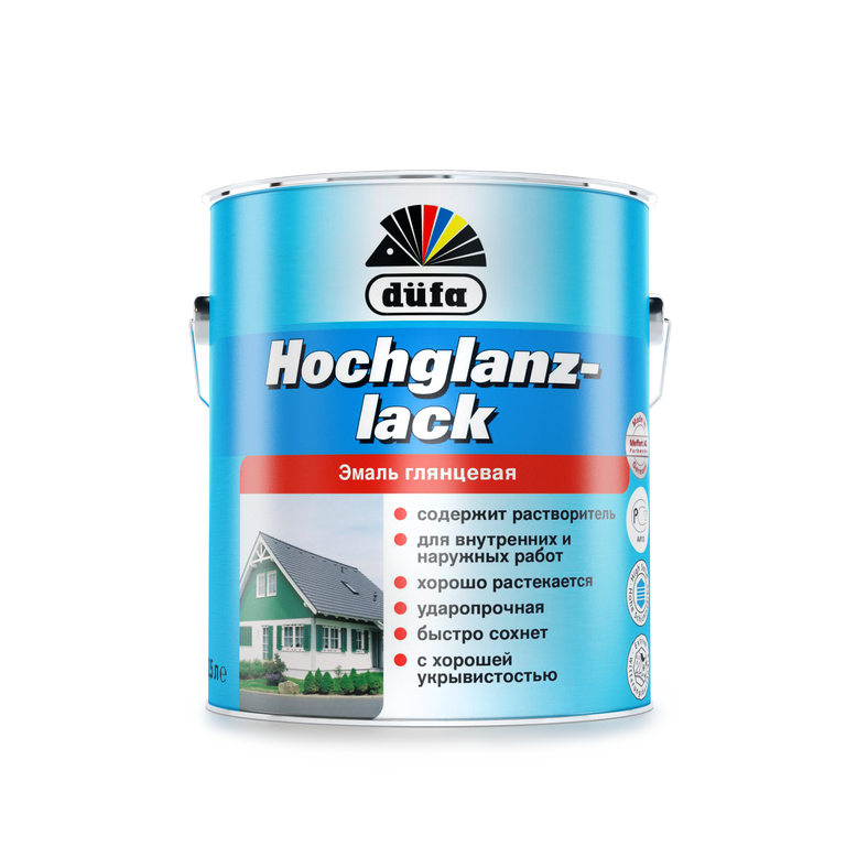 Эмаль düfa HOCHGLANZLACK глянцевая белая