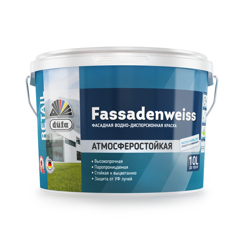 Водно-дисперсионная краска  Retail FASSADENWEISS