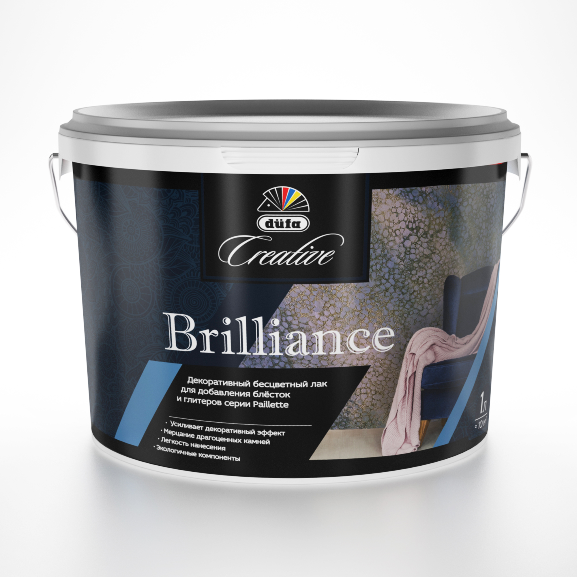 Лак для добавления блесток и глиттеров Brilliance