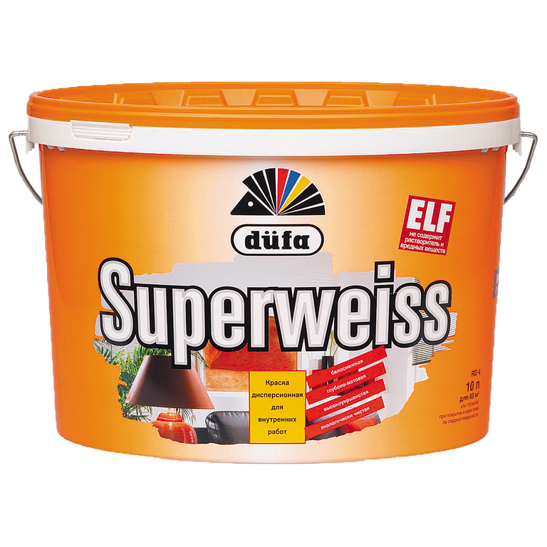 Водно-дисперсионная краска düfa SUPERWEISS RD4