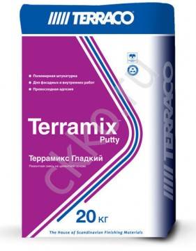 ШПАТЛЕВОЧНАЯ СМЕСЬ ТЕРРАМИКС ГЛАДКИЙ БЕЛЫЙ